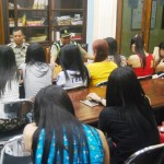 Puluhan PK yang terjaring di beri pengarahan di kantor Satpol PP Kabupaten Jepara