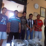 Lima Tersangka Kasus Narkoba diamankan di Polres Jepara kemarin